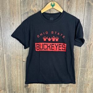 Ohio State University Buckeyes O-H-I-O Graphic T-Shirt Black Pro Edge Medium